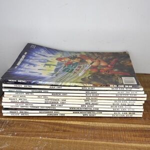 Heavy Metal Magazine Collection Set Of 11
